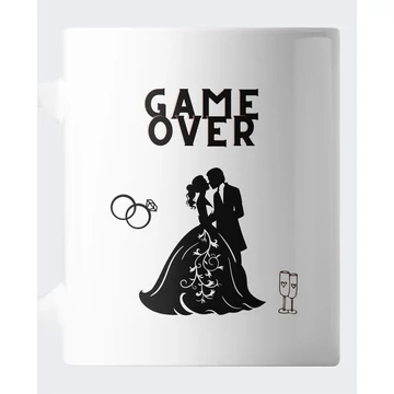 GAME OVER Feliratos bögre