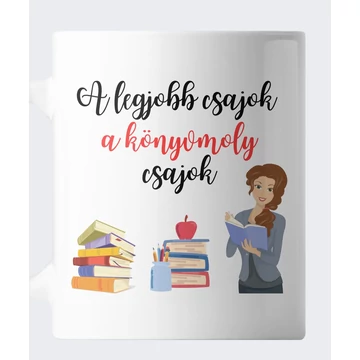 A legjobb csajok a könyvmoly csajok bögre