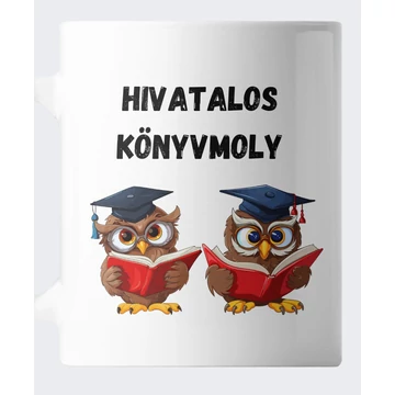 Hivatalos könyvmoly könyves bögre