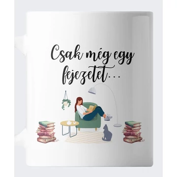 Csak még egy fejezetet könyves bögre