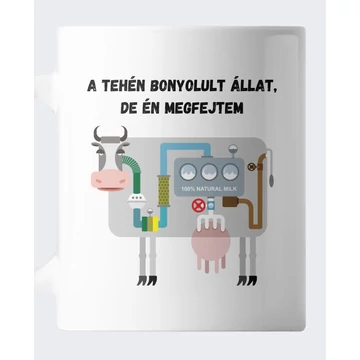 A tehén bonyolult állat  vicces bögre