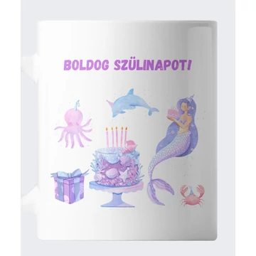 Hableány szülinapi bögre