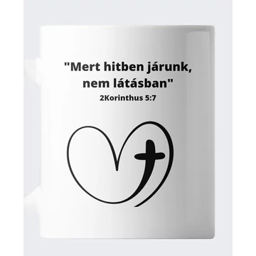 Hitben járunk bögre