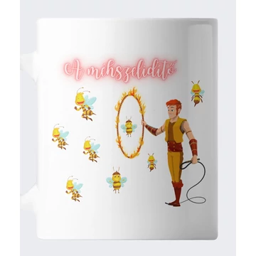 Méhszelidítő feliratos bögre