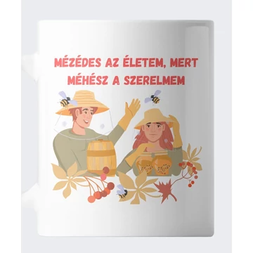Mézédes feliratos bögre