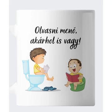 Olvasni menő akárhol is vagy bögre