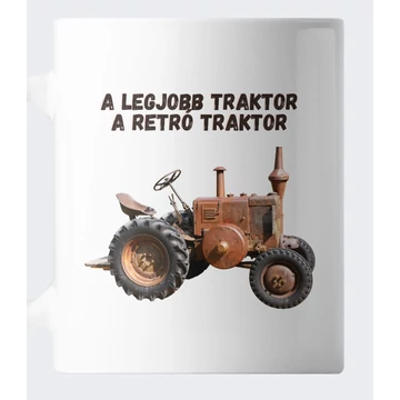 Retró traktoros bögre