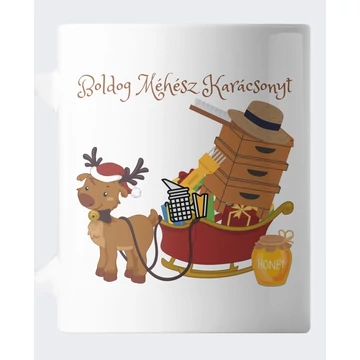 Szarvas szánnal bögre