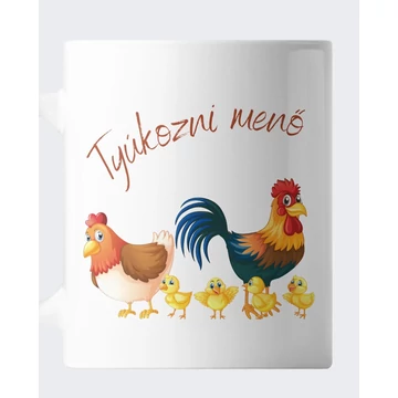 Tyúkozni menő bögre