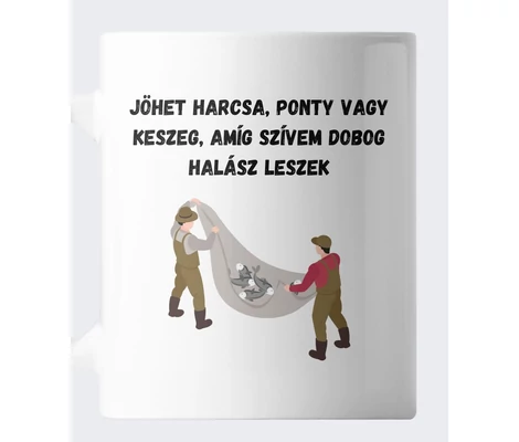 Halász, horgász bögre